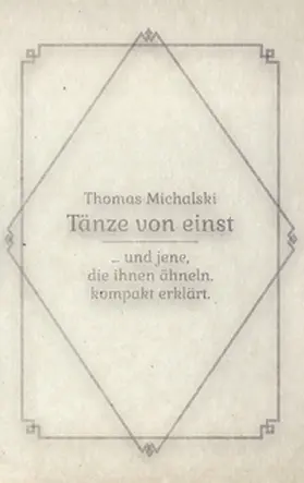 Michalski |  Tänze von Einst | Buch |  Sack Fachmedien