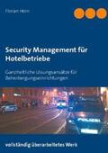 Horn |  Security Management für Hotelbetriebe | Buch |  Sack Fachmedien