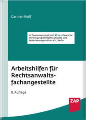 Wolf | Arbeitshilfen für Rechtsanwaltsfachangestellte | Buch | 978-3-7508-0026-7 | sack.de