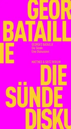 Bataille / Surya / Trzaskalik |  Die Sünde | Buch |  Sack Fachmedien