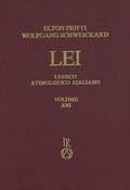 Prifti / Schweickard |  Lessico Etimologico Italiano. Band 16 (XVI) | Buch |  Sack Fachmedien