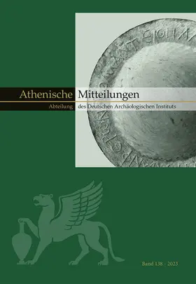 Sporn / Pilz / Deutsches Archäologisches Institut Athen |  Athenische Mitteilungen 138, 2023 | Buch |  Sack Fachmedien