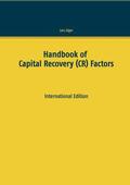 Jäger |  Handbook of Capital Recovery (CR) Factors | eBook | Sack Fachmedien