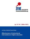 Elen / Prenzel |  Effectiveness of instructional interventions in higher education | Buch |  Sack Fachmedien