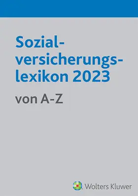  Sozialversicherungslexikon 2023 | Buch |  Sack Fachmedien