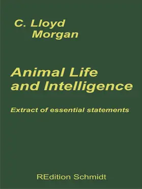 Morgan / Schmidt |  Animal Life and Intelligence | eBook | Sack Fachmedien