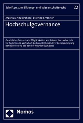 Neukirchen / Emmrich | Neukirchen, M: Hochschulgovernance | Buch | 978-3-7560-0017-3 | sack.de