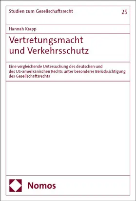 Krapp | Vertretungsmacht und Verkehrsschutz | Buch | 978-3-7560-0141-5 | sack.de