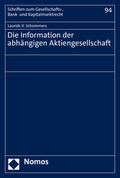 Schommers |  Die Information der abhängigen Aktiengesellschaft | Buch |  Sack Fachmedien