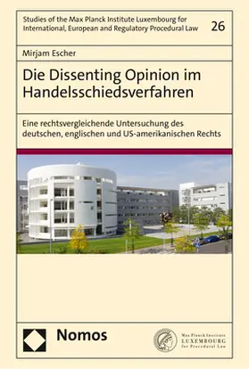Escher | Die Dissenting Opinion im Handelsschiedsverfahren | Buch | 978-3-7560-0219-1 | sack.de