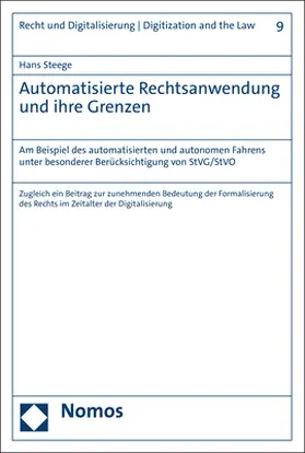Steege |  Automatisierte Rechtsanwendung und ihre Grenzen | Buch |  Sack Fachmedien