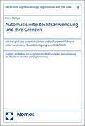 Steege |  Steege, H: Automatisierte Rechtsanwendung und ihre Grenzen | Buch |  Sack Fachmedien