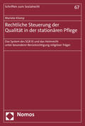 Klomp |  Klomp, M: Rechtliche Steuerung der Qualität in der stationär | Buch |  Sack Fachmedien