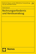 Deutsch |  Rechnungserfordernis und Vorsteuerabzug | Buch |  Sack Fachmedien