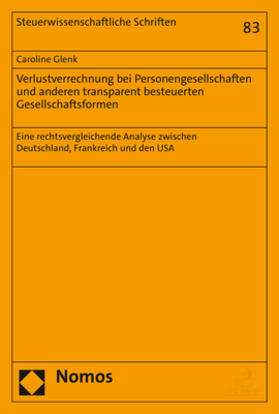 Glenk | Glenk, C: Verlustverrechnung bei Personengesellschaften | Buch | 978-3-7560-0499-7 | sack.de