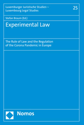 Braum | Experimental Law | Buch | 978-3-7560-0511-6 | sack.de