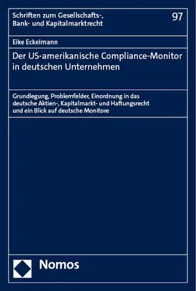 Eckelmann | Der US-amerikanische Compliance-Monitor in deutschen Unternehmen | Buch | 978-3-7560-0559-8 | sack.de