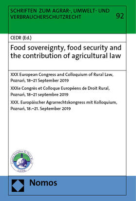 Norer | Food sovereignty, food security and the contribution of agricultural law | Buch | 978-3-7560-0607-6 | sack.de