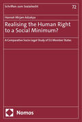 Adzakpa |  Realising the Human Right to a Social Minimum? | Buch |  Sack Fachmedien