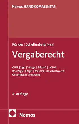 Pünder / Schellenberg | Vergaberecht | Buch | 978-3-7560-0853-7 | sack.de