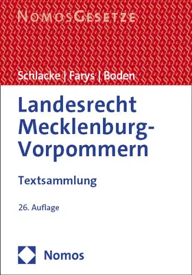 Schlacke / Boden / Farys |  Landesrecht Mecklenburg-Vorpommern | Buch |  Sack Fachmedien