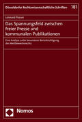 Posser |  Das Spannungsfeld zwischen freier Presse und kommunalen Publikationen | Buch |  Sack Fachmedien