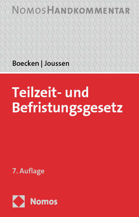 Boecken / Joussen |  Teilzeit- und Befristungsgesetz | Buch |  Sack Fachmedien