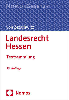 von Zezschwitz | Landesrecht Hessen | Buch | 978-3-7560-1045-5 | sack.de
