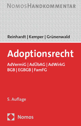 Reinhardt / Kemper / Grünenwald | Adoptionsrecht | Buch | 978-3-7560-1066-0 | sack.de