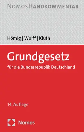 Kluth |  Grundgesetz für die Bundesrepublik Deutschland | Buch |  Sack Fachmedien