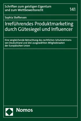 Steffensen |  Irreführendes Produktmarketing durch Gütesiegel und Influencer | Buch |  Sack Fachmedien