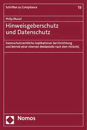 Musiol |  Hinweisgeberschutz und Datenschutz | Buch |  Sack Fachmedien