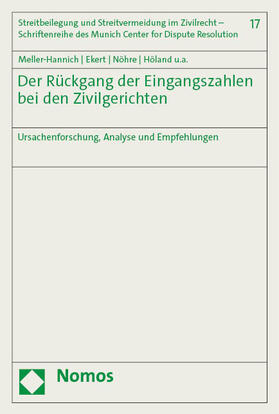 Ekert / Meller-Hannich / Nöhre | Der Rückgang der Eingangszahlen bei den Zivilgerichten | Buch | 978-3-7560-1208-4 | sack.de