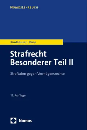 Kindhäuser / Böse | Strafrecht Besonderer Teil II | Buch | 978-3-7560-1274-9 | sack.de