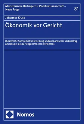 Kruse |  Ökonomik vor Gericht | Buch |  Sack Fachmedien