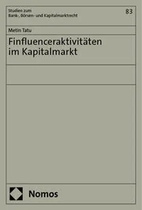 Tatu |  Finfluenceraktivitäten im Kapitalmarkt | Buch |  Sack Fachmedien