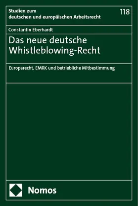 Eberhardt |  Das neue deutsche Whistleblowing-Recht | Buch |  Sack Fachmedien