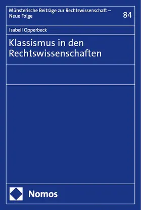 Opperbeck | Klassismus in den Rechtswissenschaften | Buch | 978-3-7560-1810-9 | sack.de