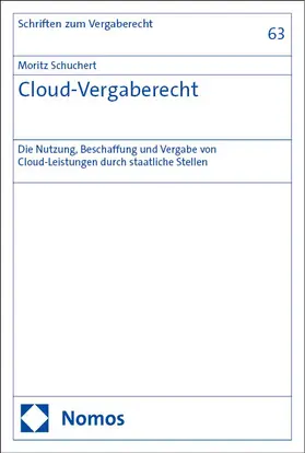Schuchert | Cloud-Vergaberecht | Buch | 978-3-7560-1882-6 | sack.de