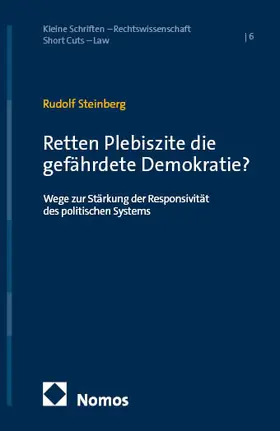 Steinberg |  Retten Plebiszite die gefährdete Demokratie? | Buch |  Sack Fachmedien