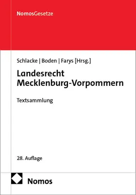 Schlacke / Boden / Farys |  Landesrecht Mecklenburg-Vorpommern | Buch |  Sack Fachmedien