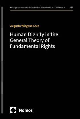 Wiegand Cruz |  Human Dignity in the General Theory of Fundamental Rights | Buch |  Sack Fachmedien