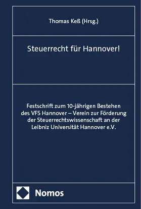 Keß | Steuerrecht für Hannover! | Buch | 978-3-7560-2462-9 | sack.de