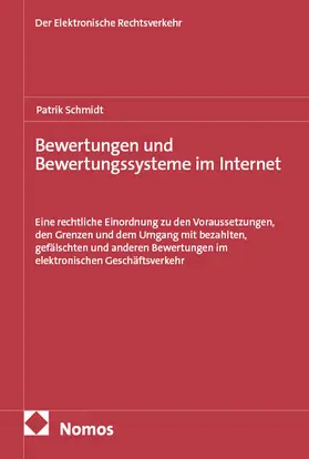 Schmidt | Bewertungen und Bewertungssysteme im Internet | Buch | 978-3-7560-2468-1 | sack.de