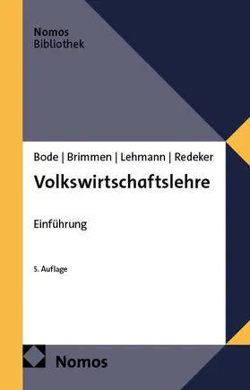 Bode / Brimmen / Lehmann |  Volkswirtschaftslehre | Buch |  Sack Fachmedien