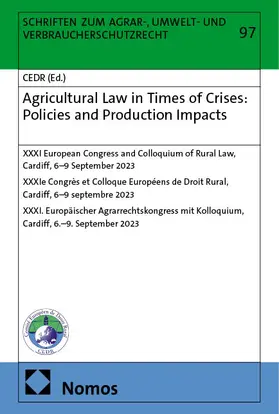 Norer |  Agricultural Law in Times of Crises: Policies and Production Impacts | Buch |  Sack Fachmedien