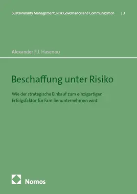 Hasenau |  Beschaffung unter Risiko | Buch |  Sack Fachmedien