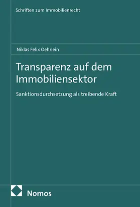 Oehrlein |  Transparenz auf dem Immobiliensektor | Buch |  Sack Fachmedien