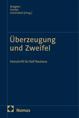 Brögeler / Putzke / Scheinfeld |  Überzeugung und Zweifel | Buch |  Sack Fachmedien