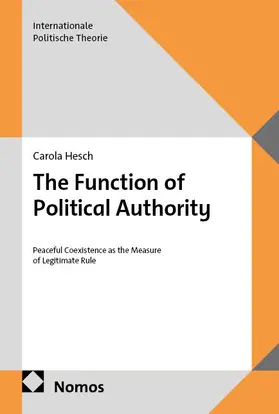 Hesch |  The Function of Political Authority | Buch |  Sack Fachmedien